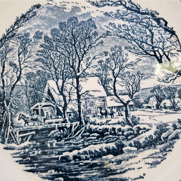 Currier & Ives Plate “The Old Grist Mill” - Picture 2 of 5